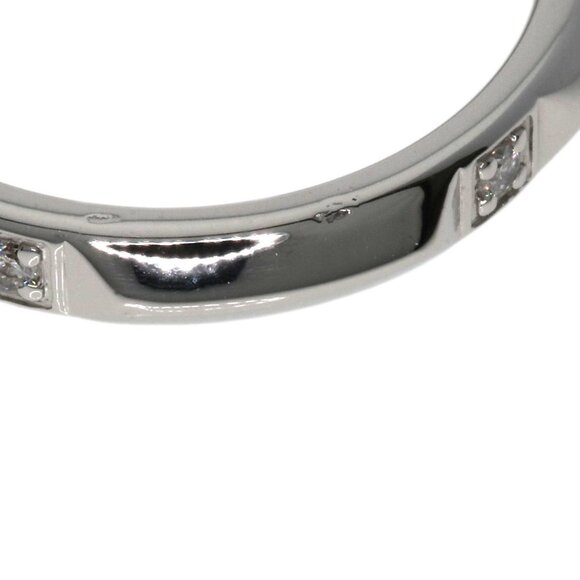 TIFFANY Silver Diamond Ring - Picture 7 of 8